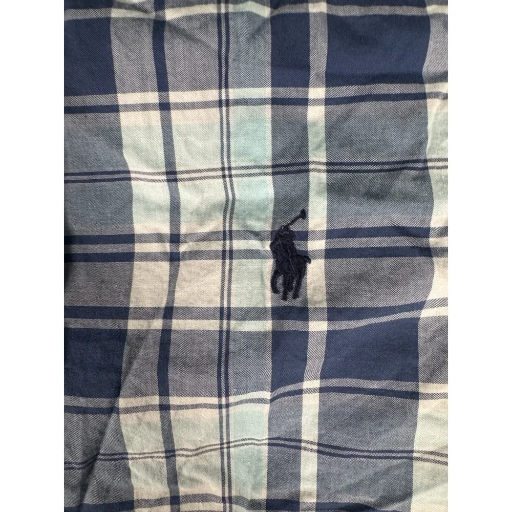 Ralph Lauren Boys XL (18-20) Natural Stretch Plaid Long Sleeve Button Down Shirt